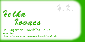 helka kovacs business card